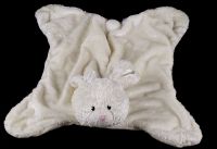 Gund SUGARFOOT White Bunny Rabbit Cozy Blanket Plush Lovey #36217